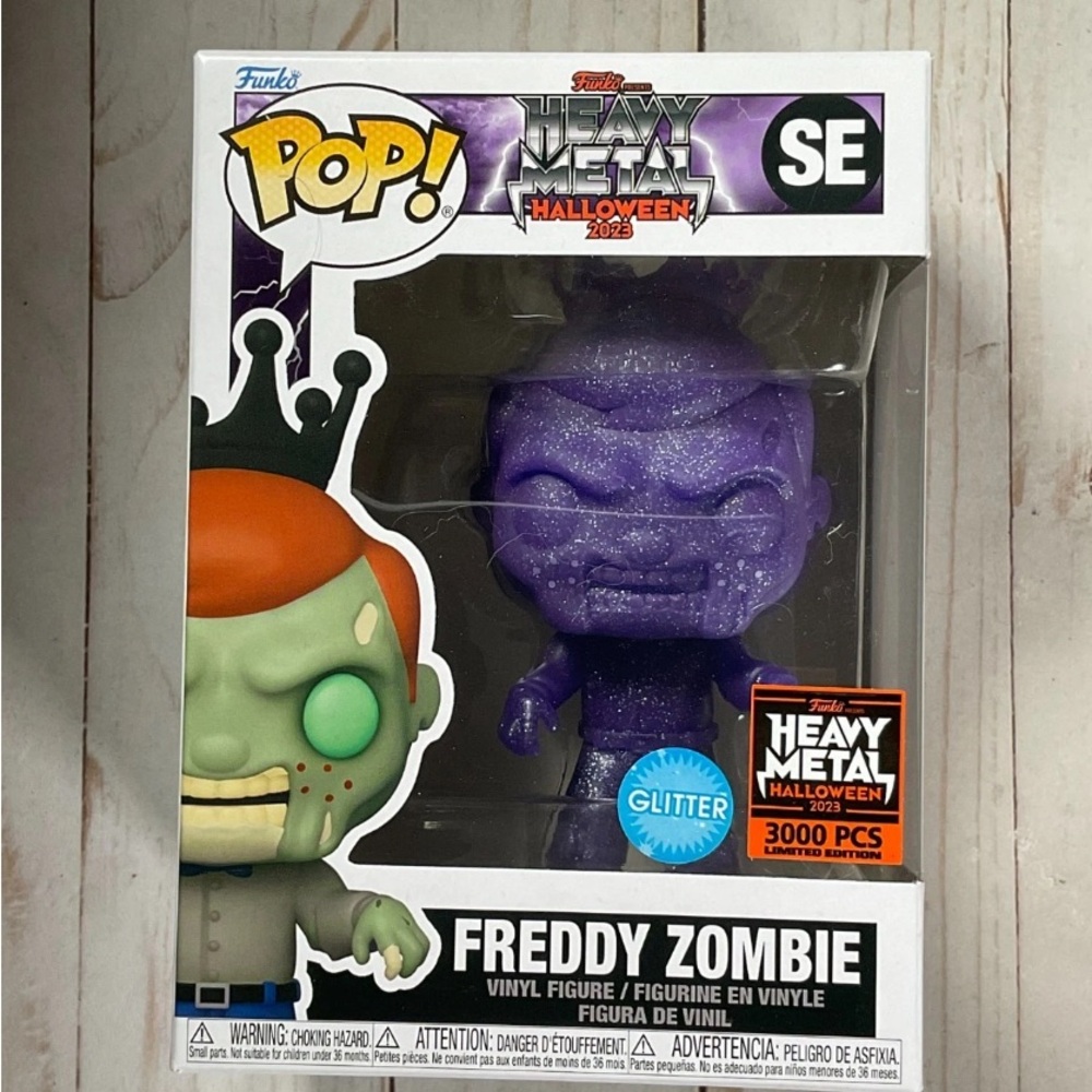 Funko Pop! Heavy Metal Freddy Zombie #SE Glitter 3000 PCS Figure Halloween